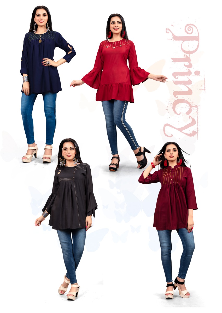 Princy Riaa Lifestyle Western Wear Top Catalogue