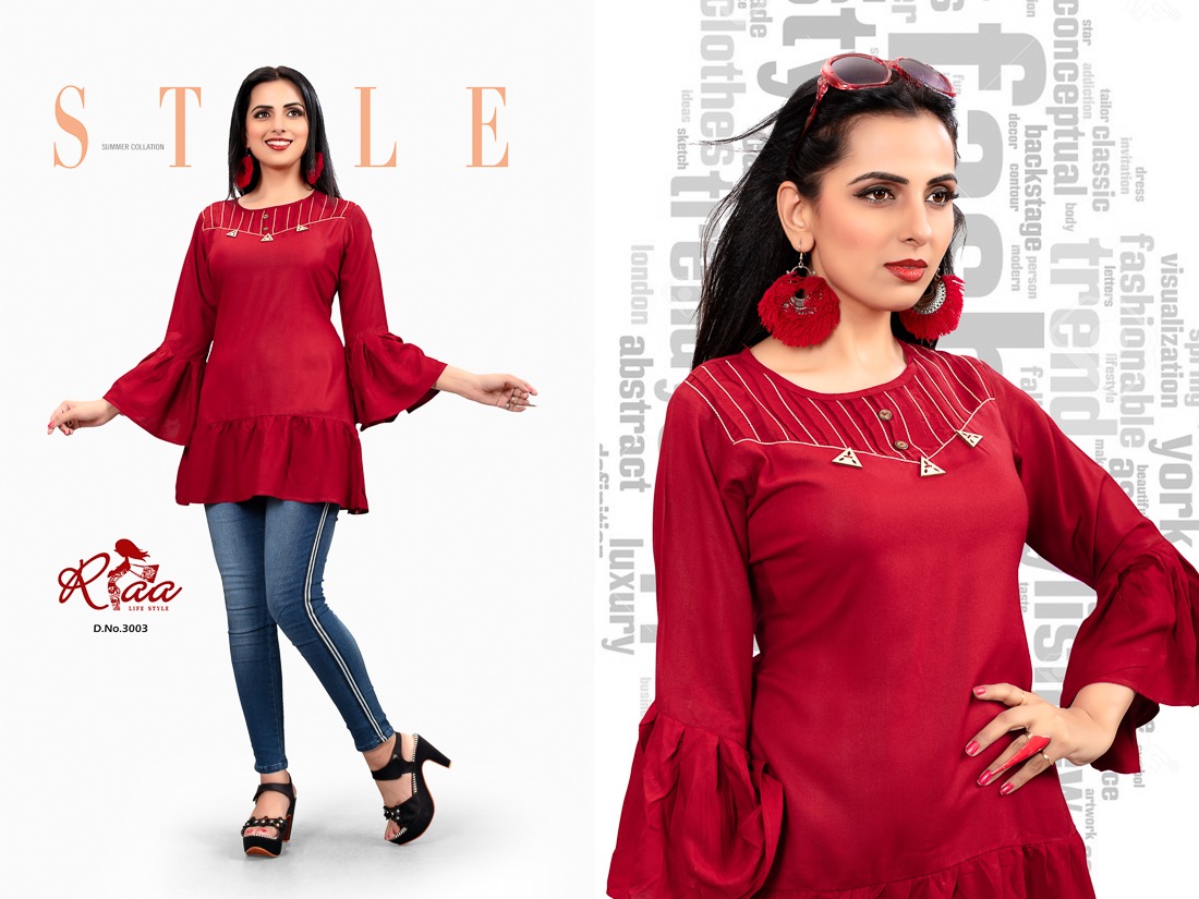 Princy Riaa Lifestyle Western Wear Top Catalogue