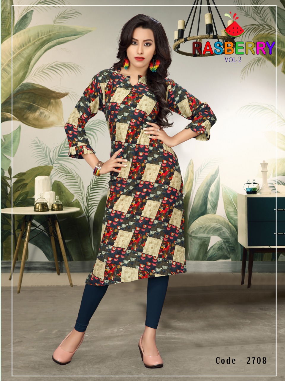 Rasberry-2 By Watermelon Casual Kurtis Wholesale