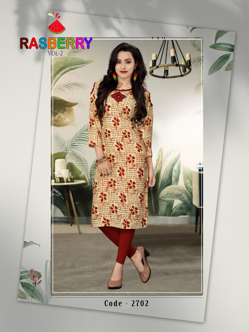 Rasberry-2 By Watermelon Casual Kurtis Wholesale