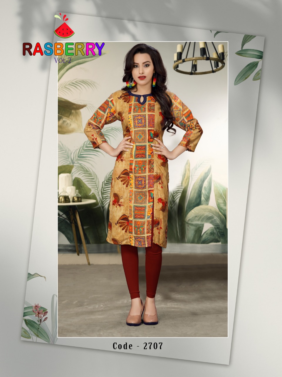 Rasberry-2 By Watermelon Casual Kurtis Wholesale