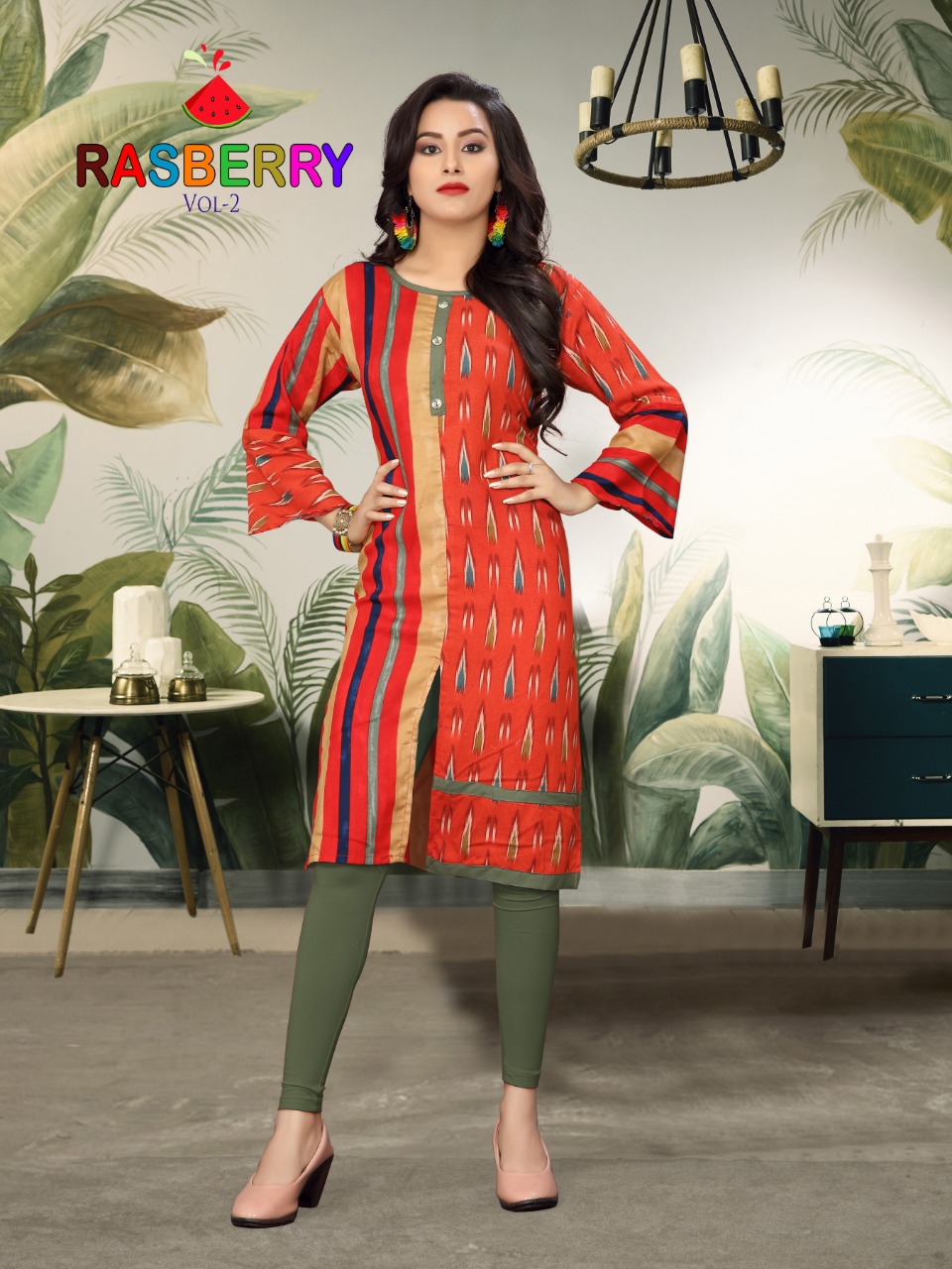 Rasberry-2 By Watermelon Casual Kurtis Wholesale