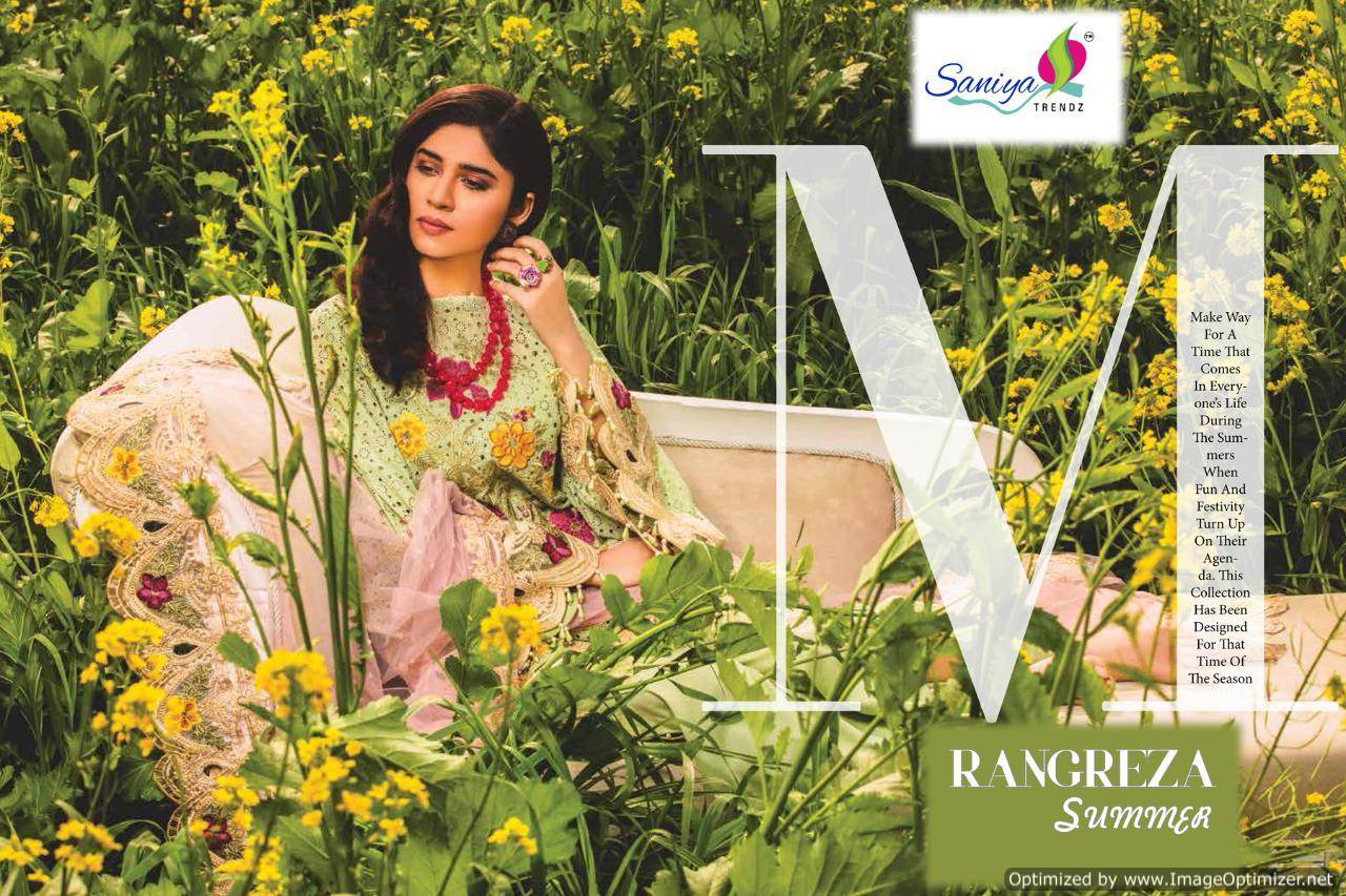 Rangreza Lawn 19 By Saaniya Pakistani Salwar Suit Catalogue