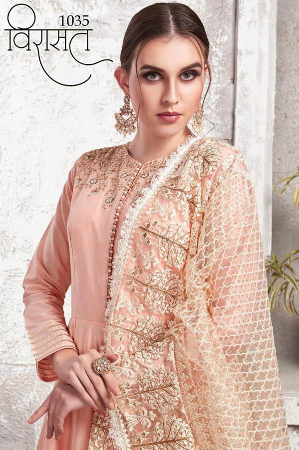 Virasat Vol 8 Designer Long Party Wear Gown Catalogue