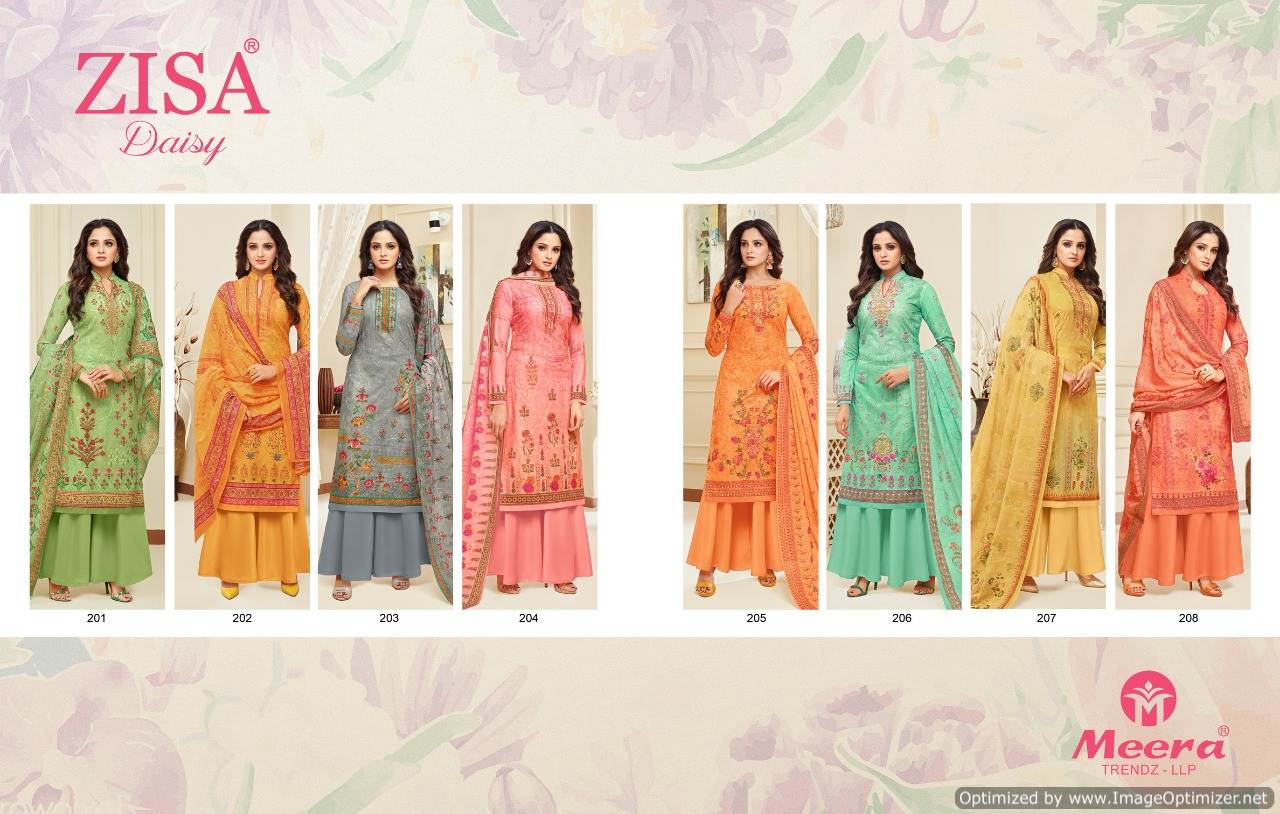 Daisy By Zisa Fashion Designer Churidar Dress Materials Catalogue