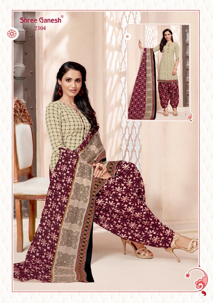 Shree Ganesh dress material wholesale in Surat with the latest catalogue  with price