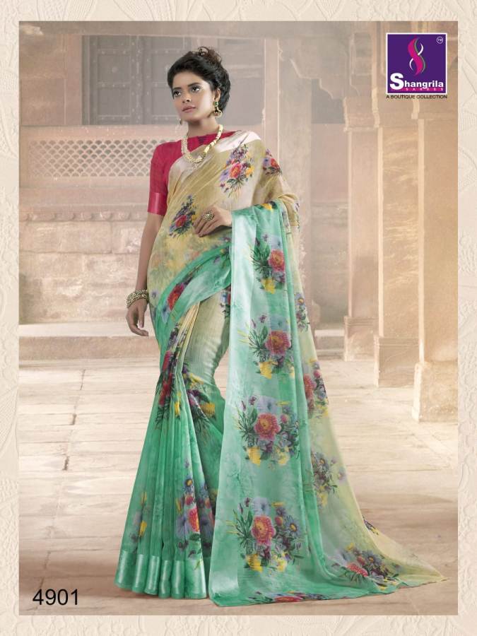 Kanchana Cotton 19 By Shangrila Printed Rich Sarees Collection