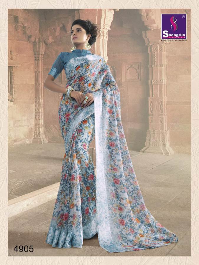 Kanchana Cotton 19 By Shangrila Printed Rich Sarees Collection