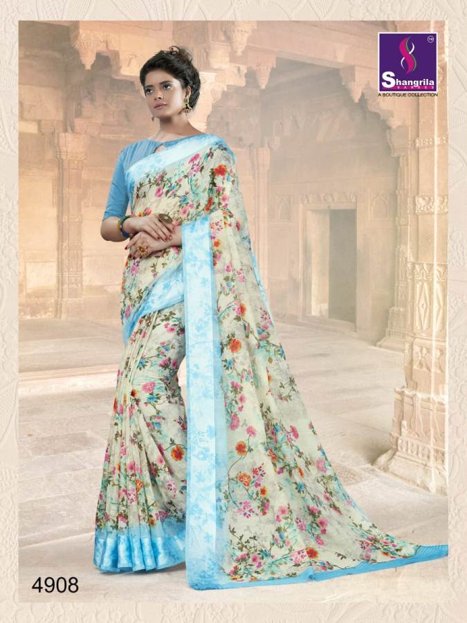 Kanchana Cotton 19 By Shangrila Printed Rich Sarees Collection