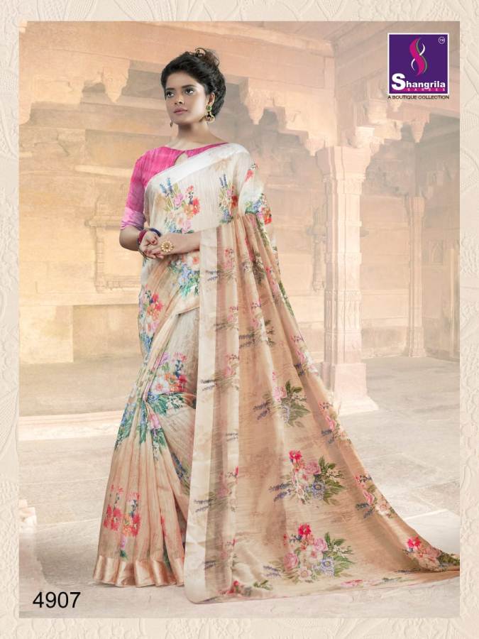 Kanchana Cotton 19 By Shangrila Printed Rich Sarees Collection