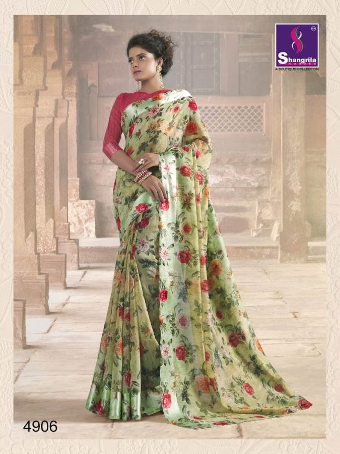 Kanchana Cotton 19 By Shangrila Printed Rich Sarees Collection