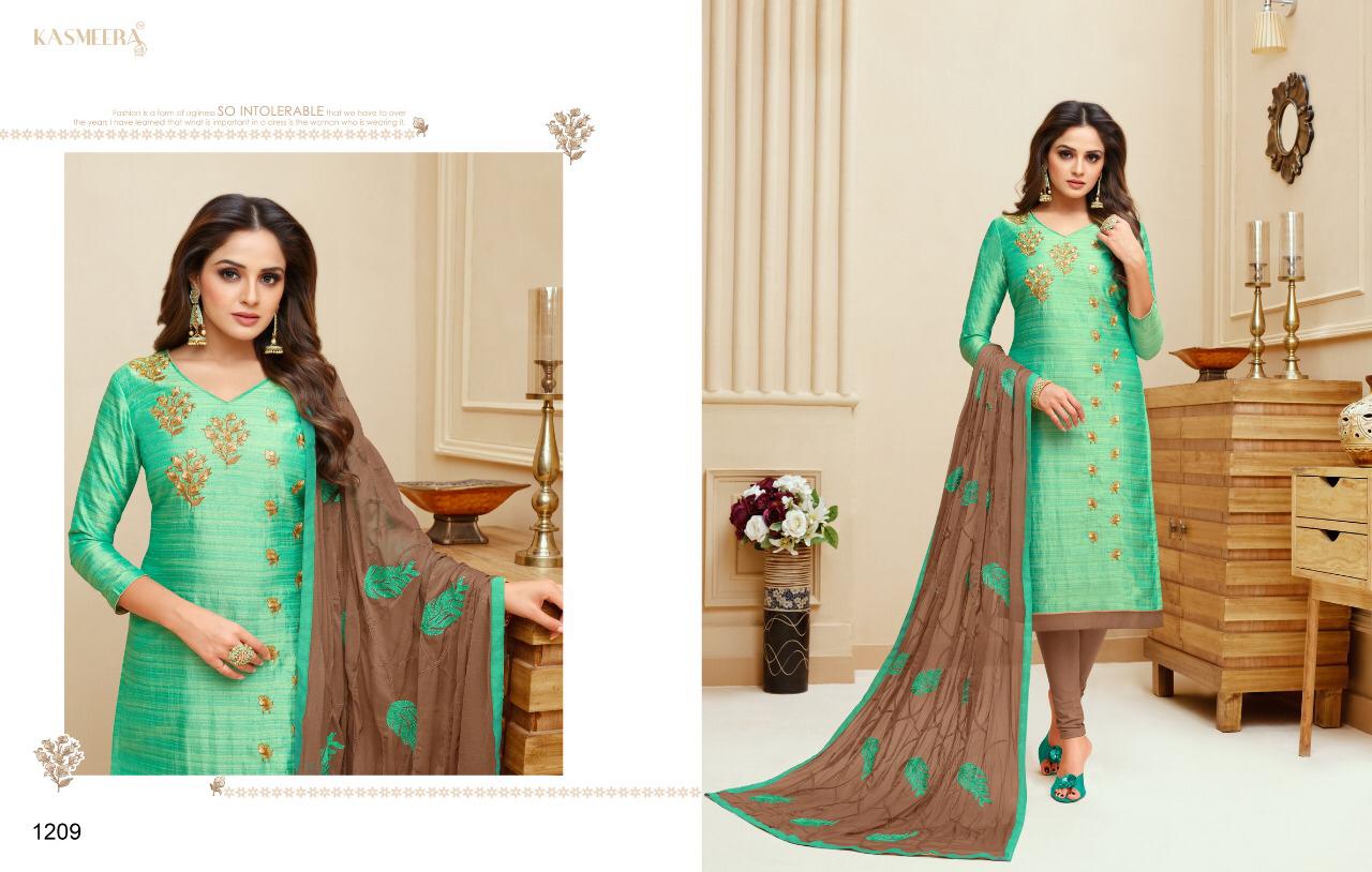 Kamini Silk Vol 4 Kasmeera Churidar Dress Materials Catalogue