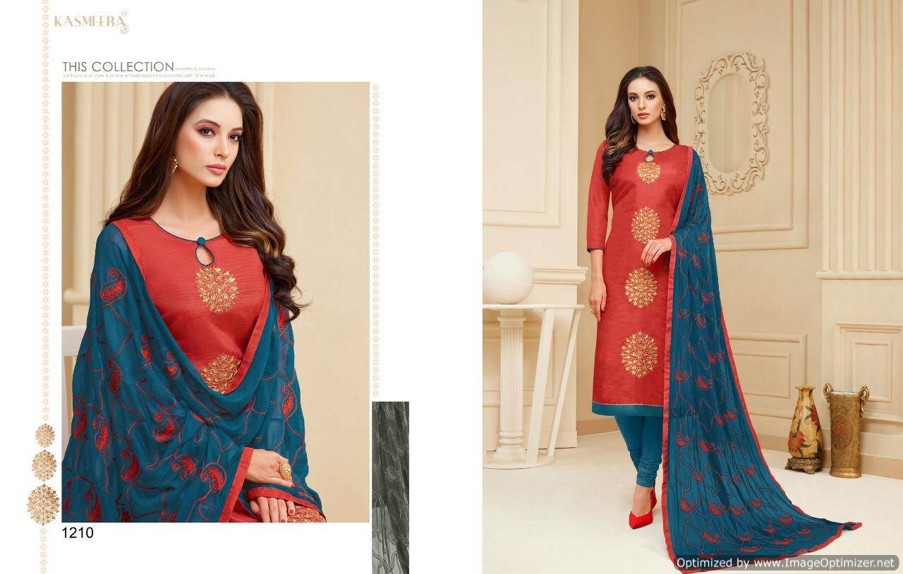 Kamini Silk Vol 4 Kasmeera Churidar Dress Materials Catalogue