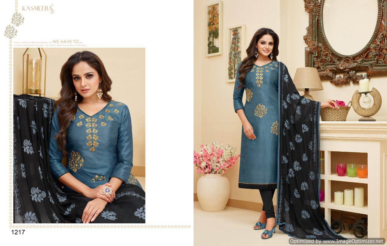 Kamini Silk Vol 4 Kasmeera Churidar Dress Materials Catalogue