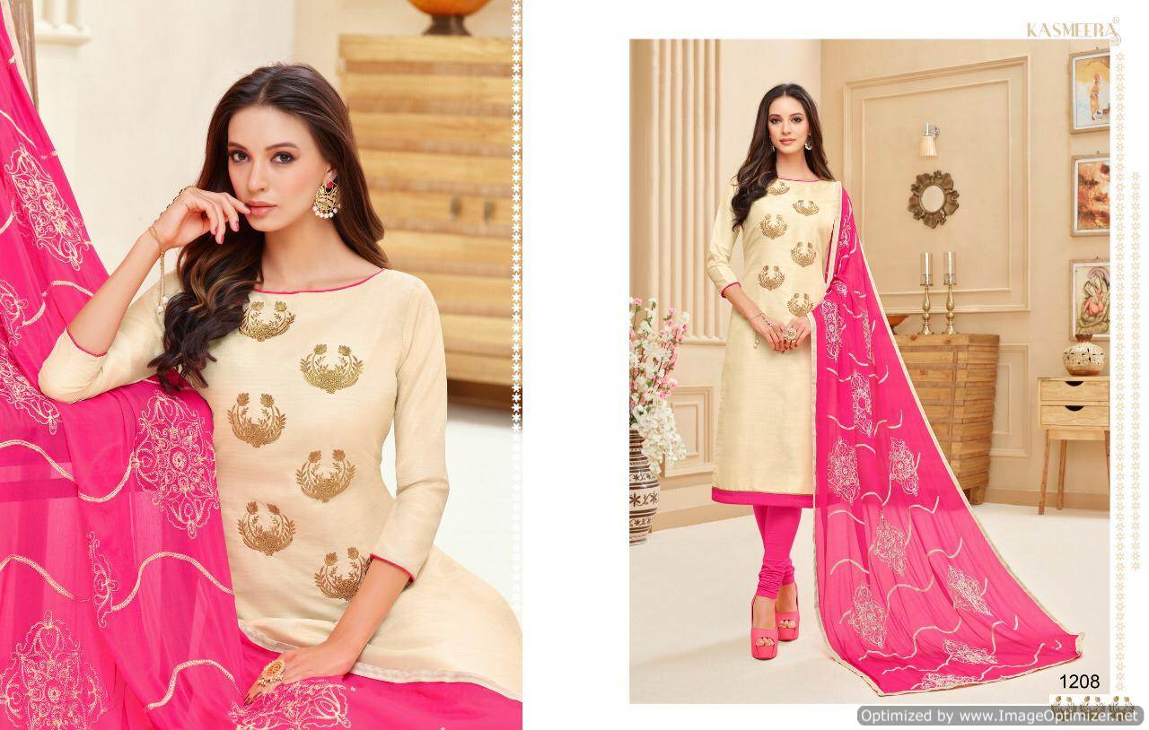 Kamini Silk Vol 4 Kasmeera Churidar Dress Materials Catalogue