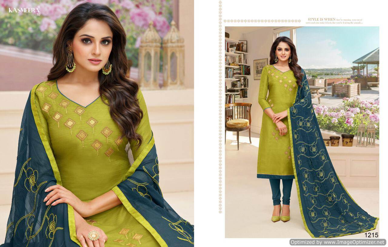 Kamini Silk Vol 4 Kasmeera Churidar Dress Materials Catalogue