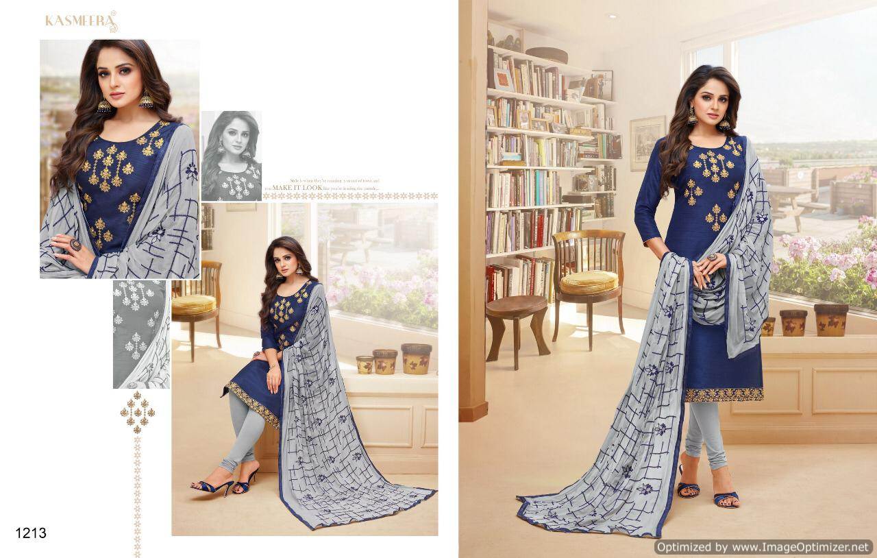 Kamini Silk Vol 4 Kasmeera Churidar Dress Materials Catalogue