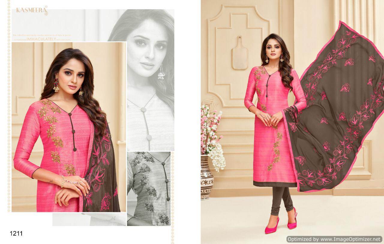 Kamini Silk Vol 4 Kasmeera Churidar Dress Materials Catalogue