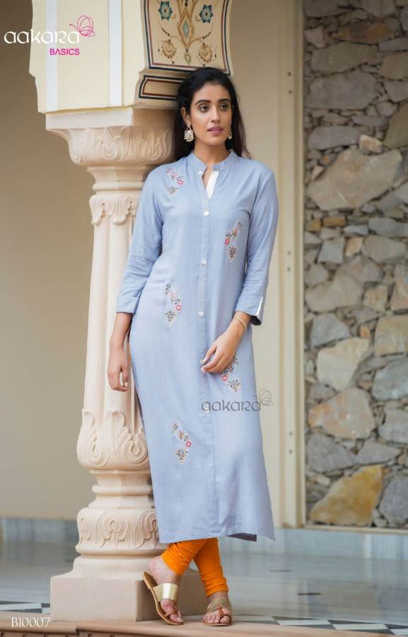 Basics Vol 10 By Aakara Straight Style Kurti Collection