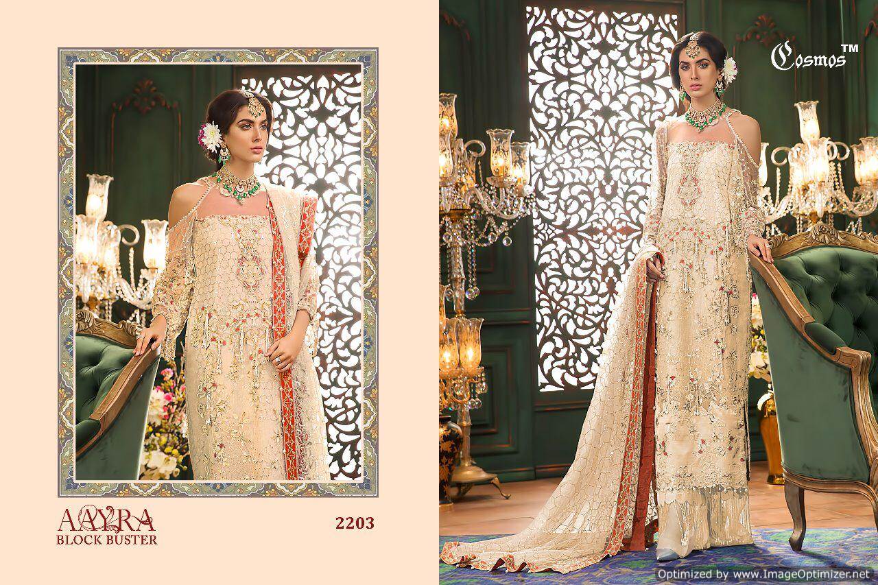 Aayra By Cosmos Embroidered Salwar Suits Catalogue