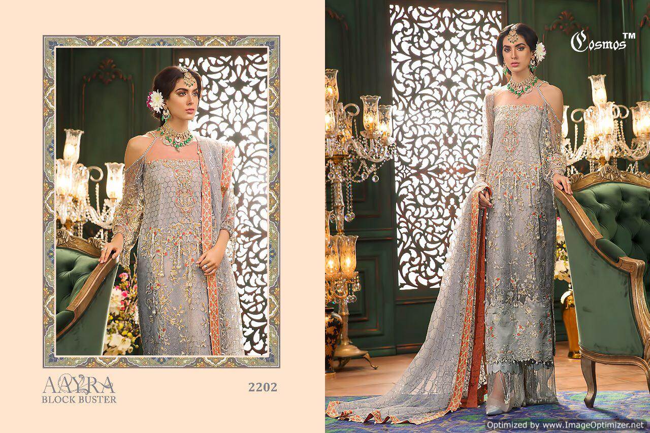 Aayra By Cosmos Embroidered Salwar Suits Catalogue