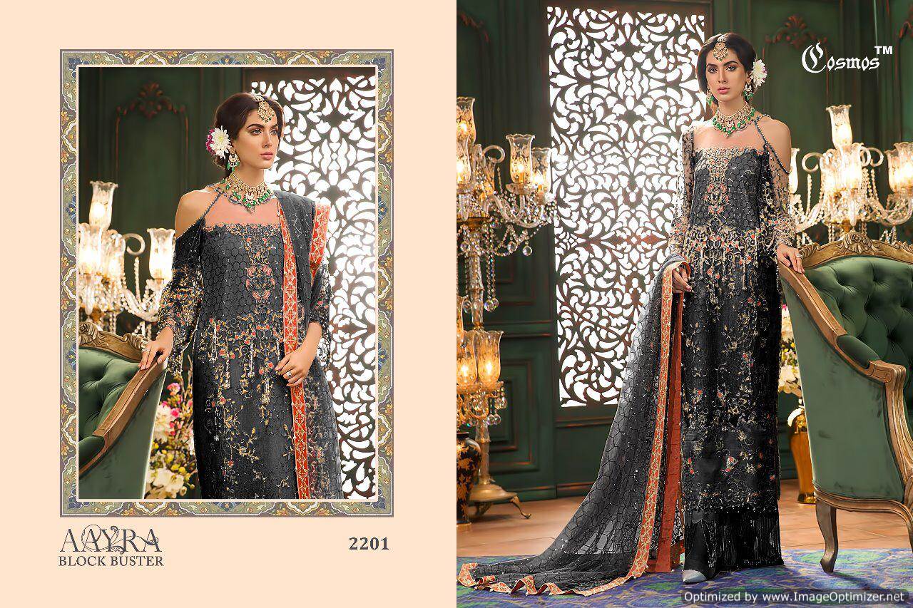 Aayra By Cosmos Embroidered Salwar Suits Catalogue