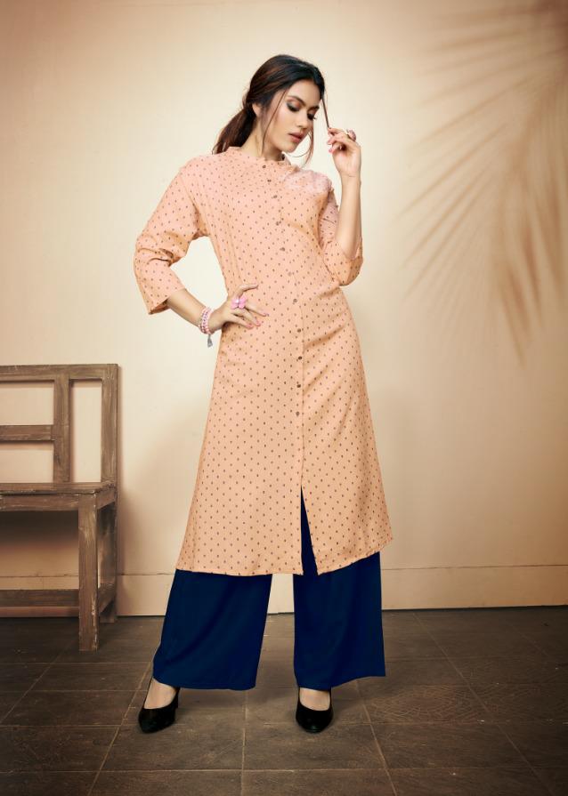 Kalariya By  Gallberry Heavy Rayon Kurti With Plazzo Collection