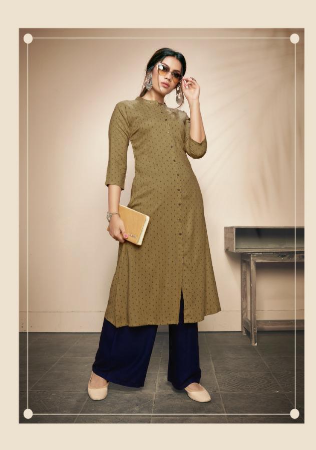 Kalariya By  Gallberry Heavy Rayon Kurti With Plazzo Collection