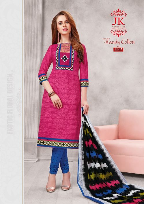 Handy Cotton Vol 6  By Jk Pure Cotton Printed Dress Material Collection