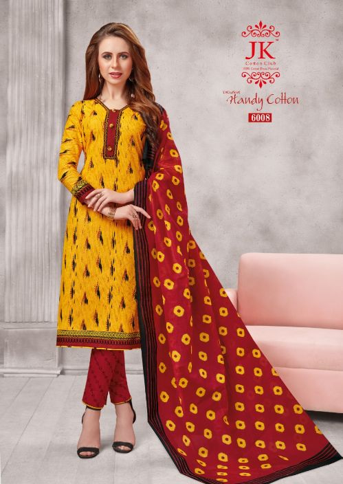 Handy Cotton Vol 6  By Jk Pure Cotton Printed Dress Material Collection