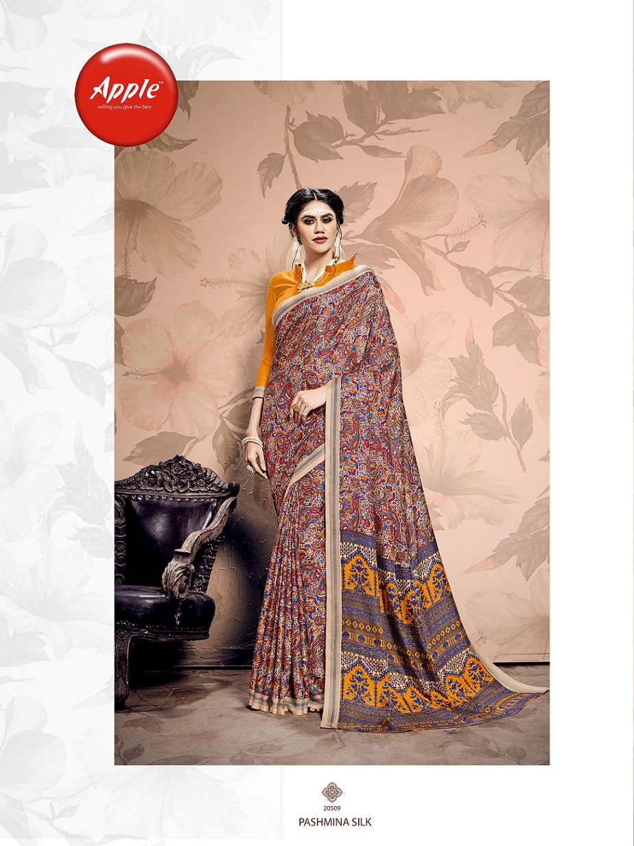 Kashmiri Vol 10 By Apple Designer Pashmina Silk Saree