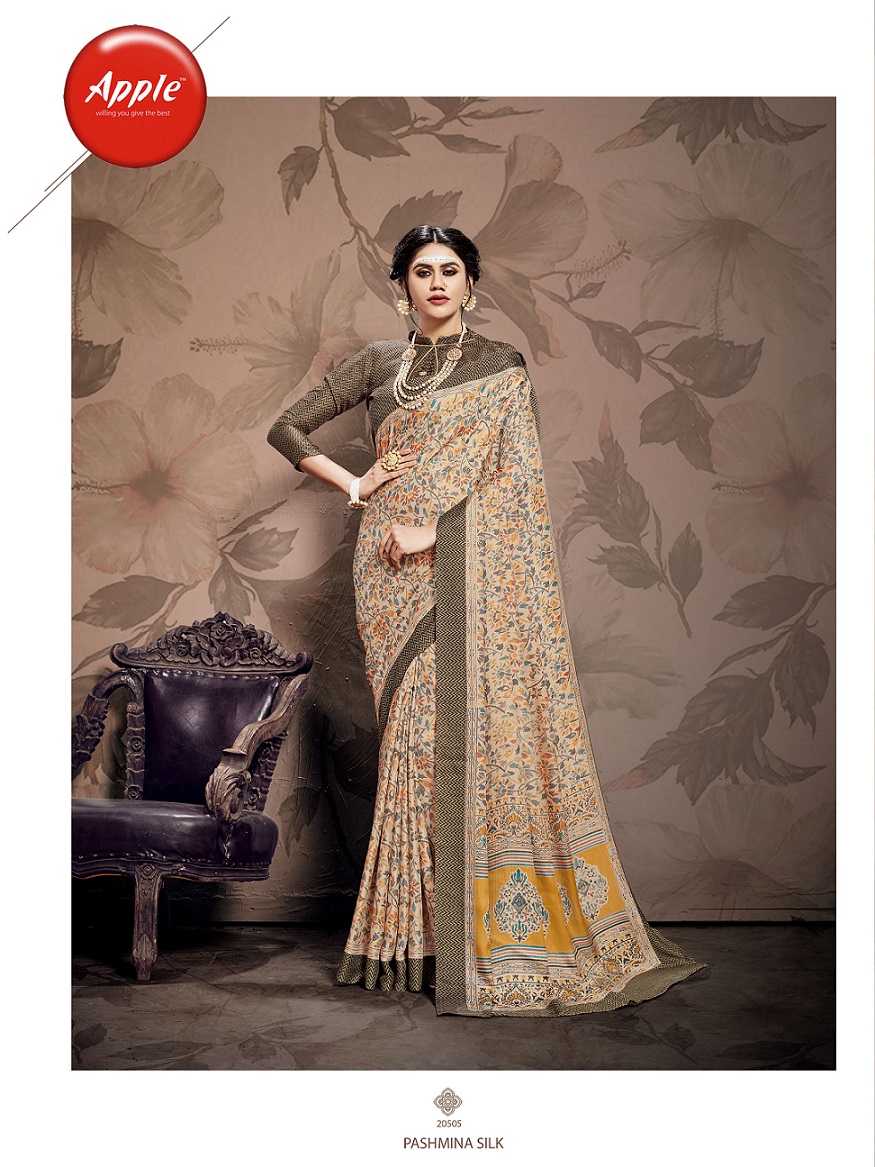 Kashmiri Vol 10 By Apple Designer Pashmina Silk Saree