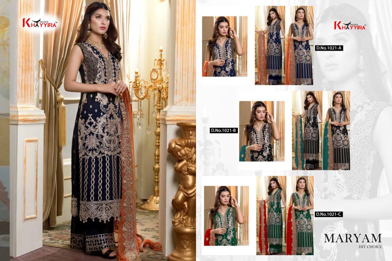 Khayyira By Maryam Hit Designer Pakistani Salwar Suits Collection