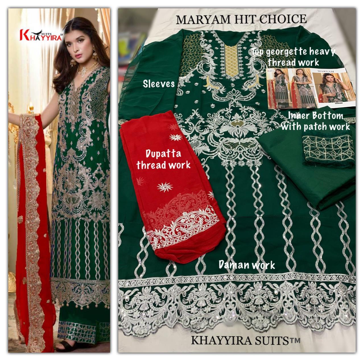 Khayyira By Maryam Hit Designer Pakistani Salwar Suits Collection