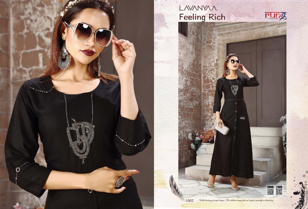 Lavanyaa By Rung Designer Stylish Kurti Catalogue