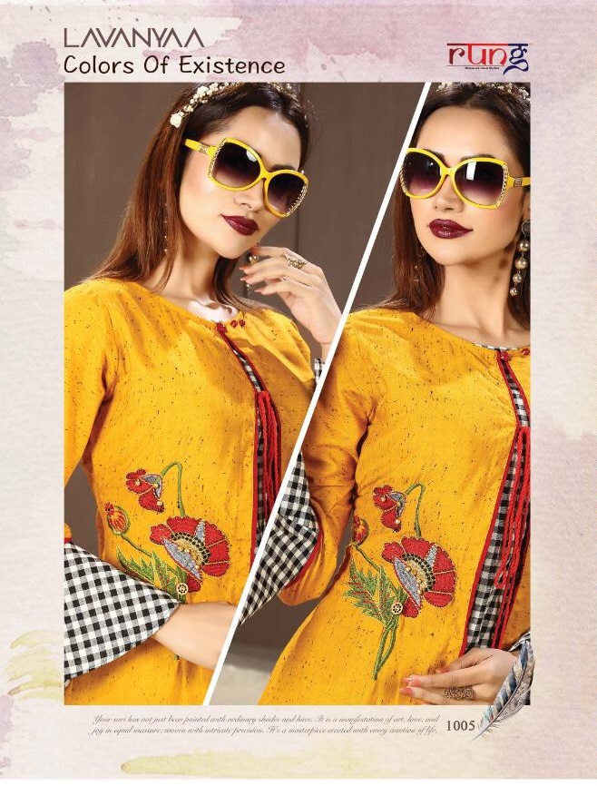 Lavanyaa By Rung Designer Stylish Kurti Catalogue