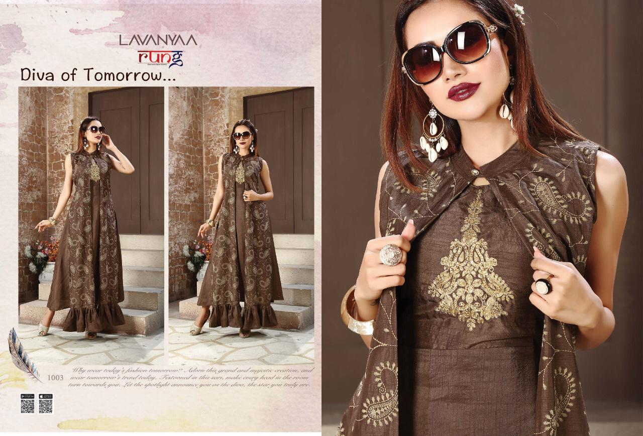 Lavanyaa By Rung Designer Stylish Kurti Catalogue