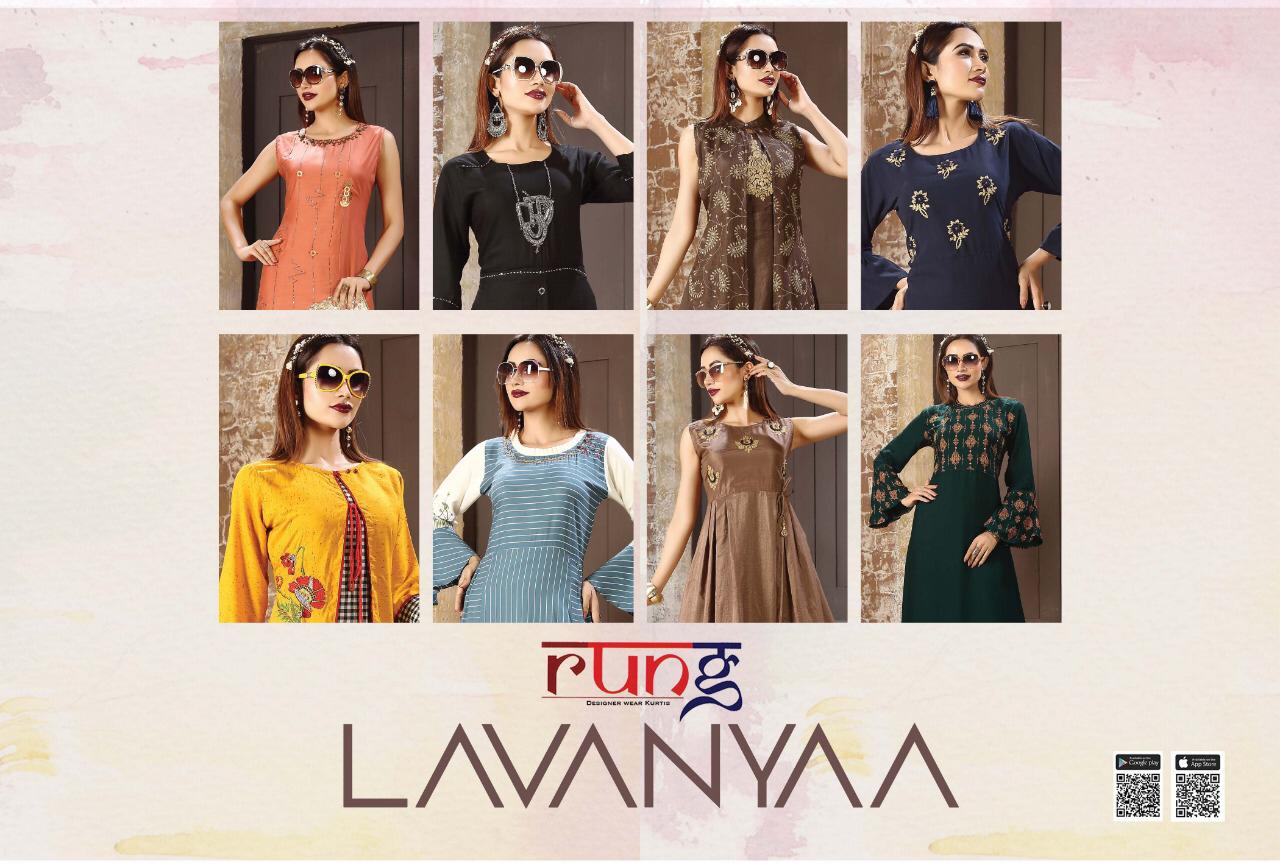 Lavanyaa By Rung Designer Stylish Kurti Catalogue