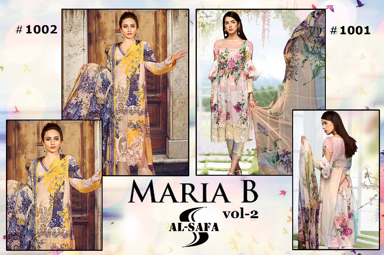 Maria B Vol 2 By Al Safa Designer Karachi Dress Material Collection