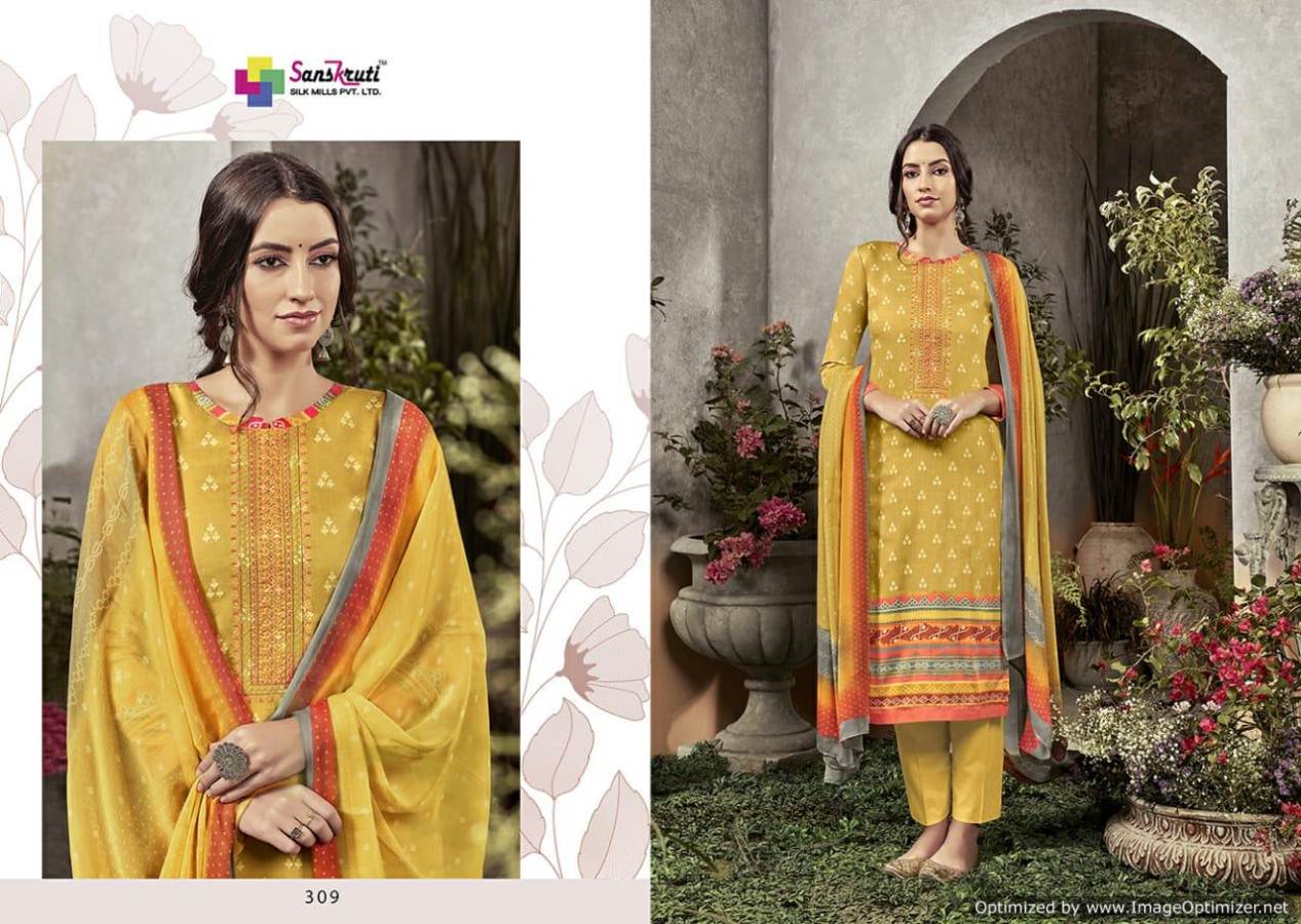 Sahara Vol 3 By Sanskruti Pure Jam Silk Designer Dress Material Collection