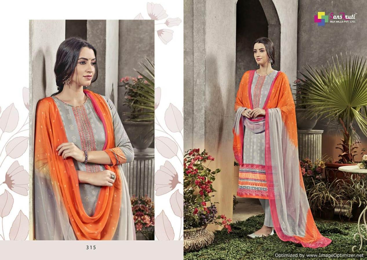 Sahara Vol 3 By Sanskruti Pure Jam Silk Designer Dress Material Collection