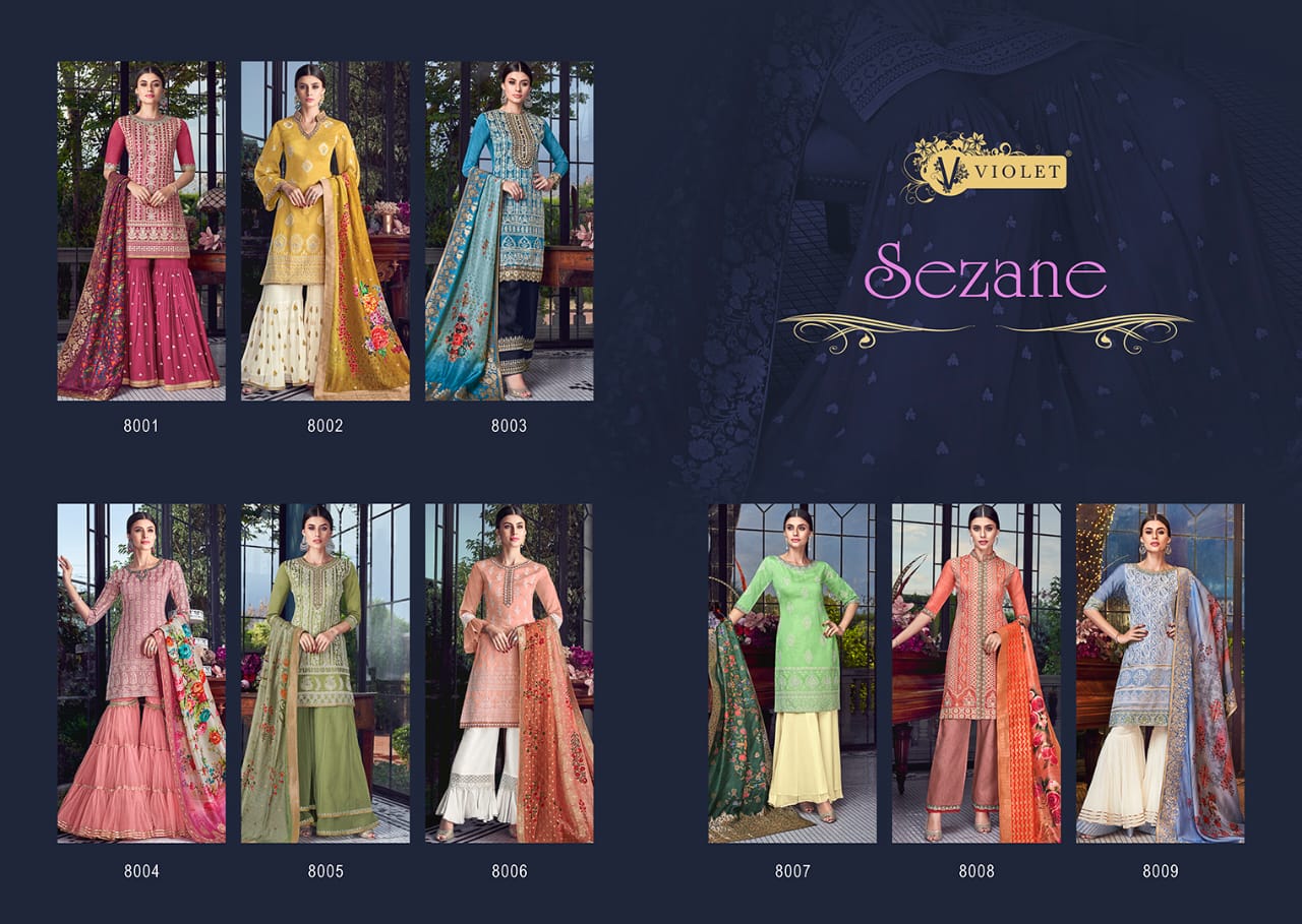 Sezane 8001 By Swagat Wedding Wear Salwar Suit Collection