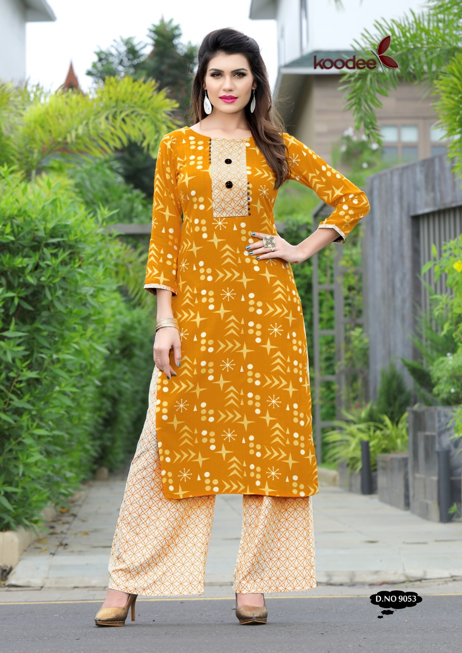 Square By Koodee Rayon Kurtis With Plazzo Collection