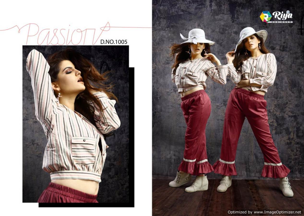 Western Vol 1by Riya Cotton Stylish Top With Bottom