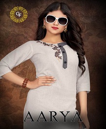 Aarya By Gf Cotton Printed Casual Wear Kurti Collection