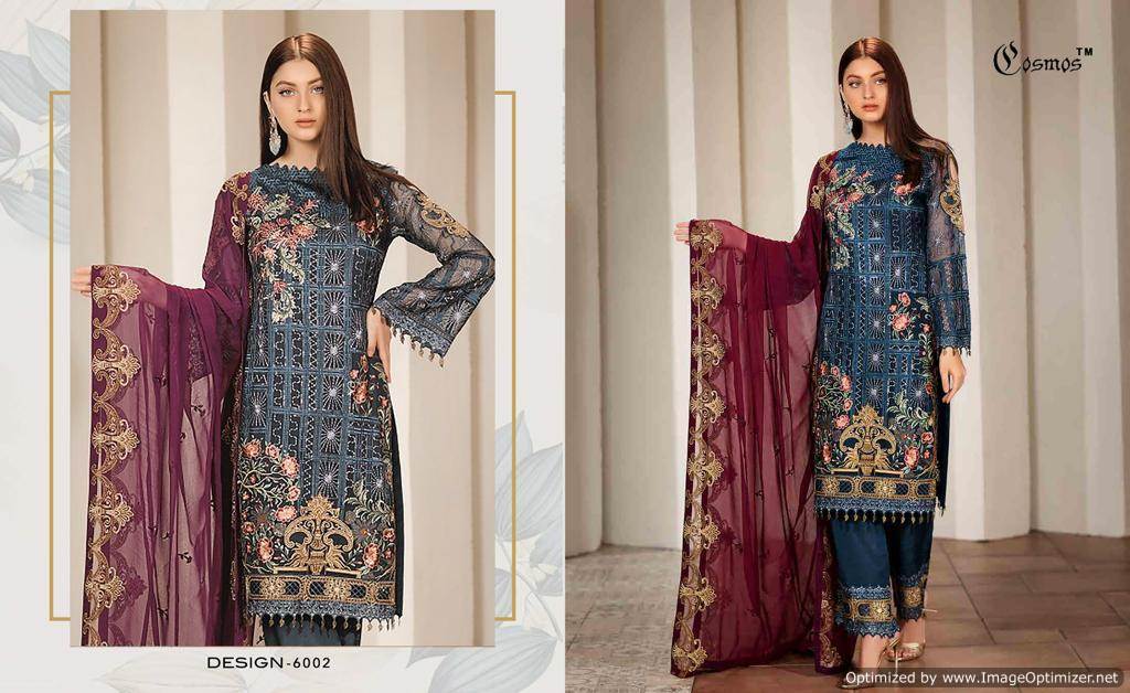 Aayra Vol 6 By Cosmos Georgette Wedding Wear Pakistani Suits Catalogue