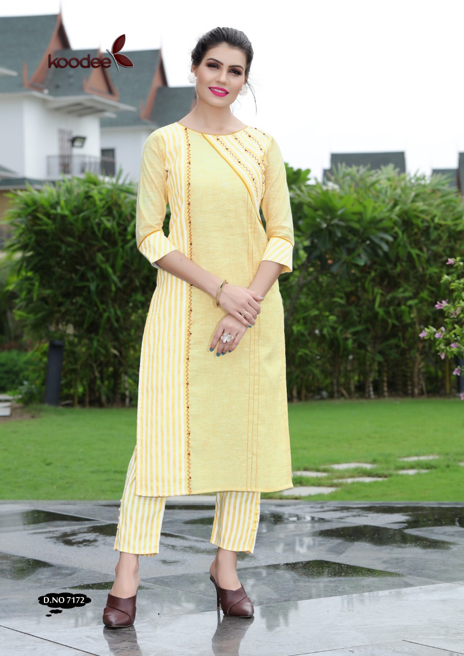 Colorbar Vol 2 By Koodee Designer Kurtis With Pant Catalogue.