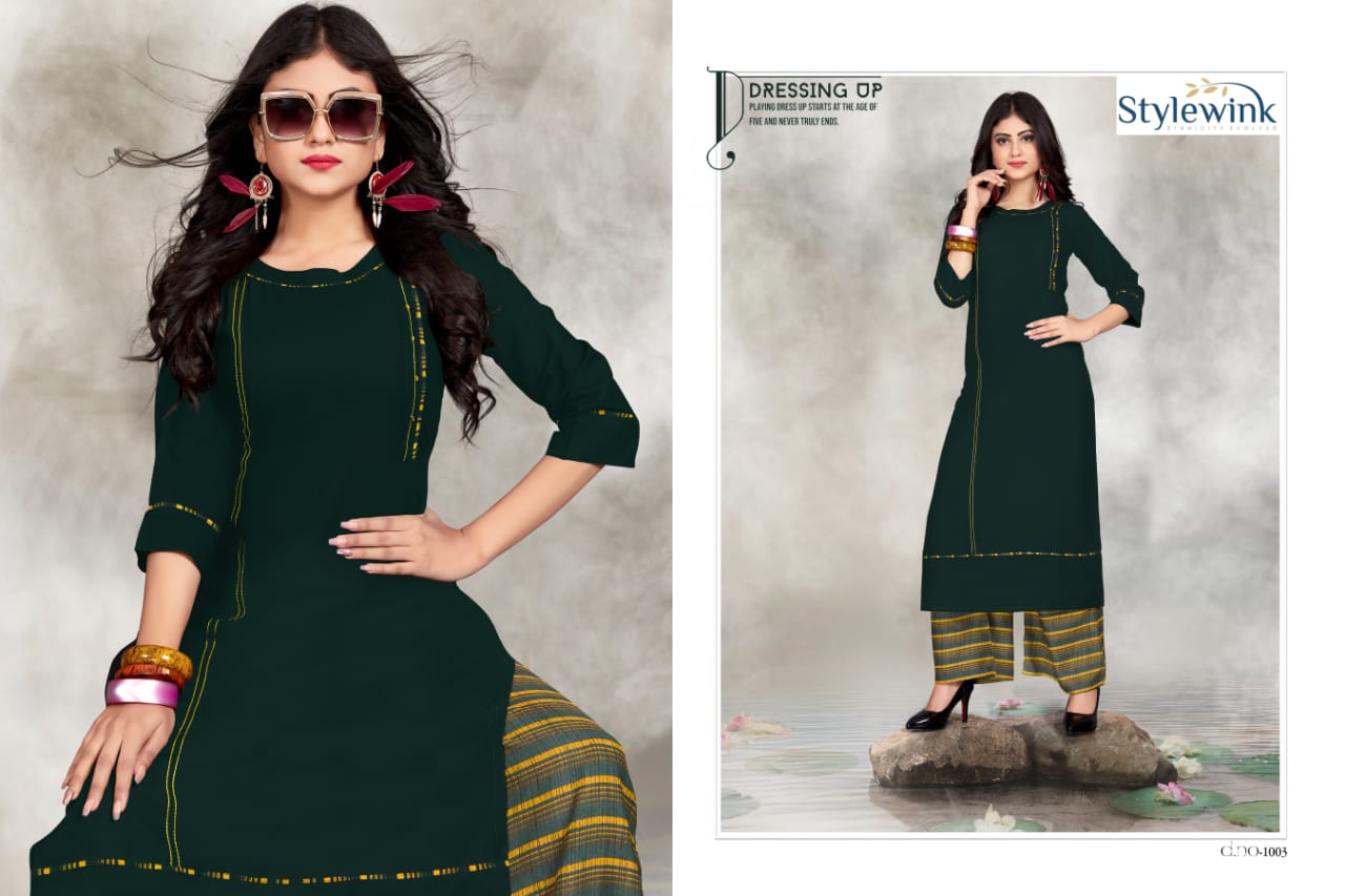 Hazel By  Stylewink Designer Kurtis With Plazzo Collection