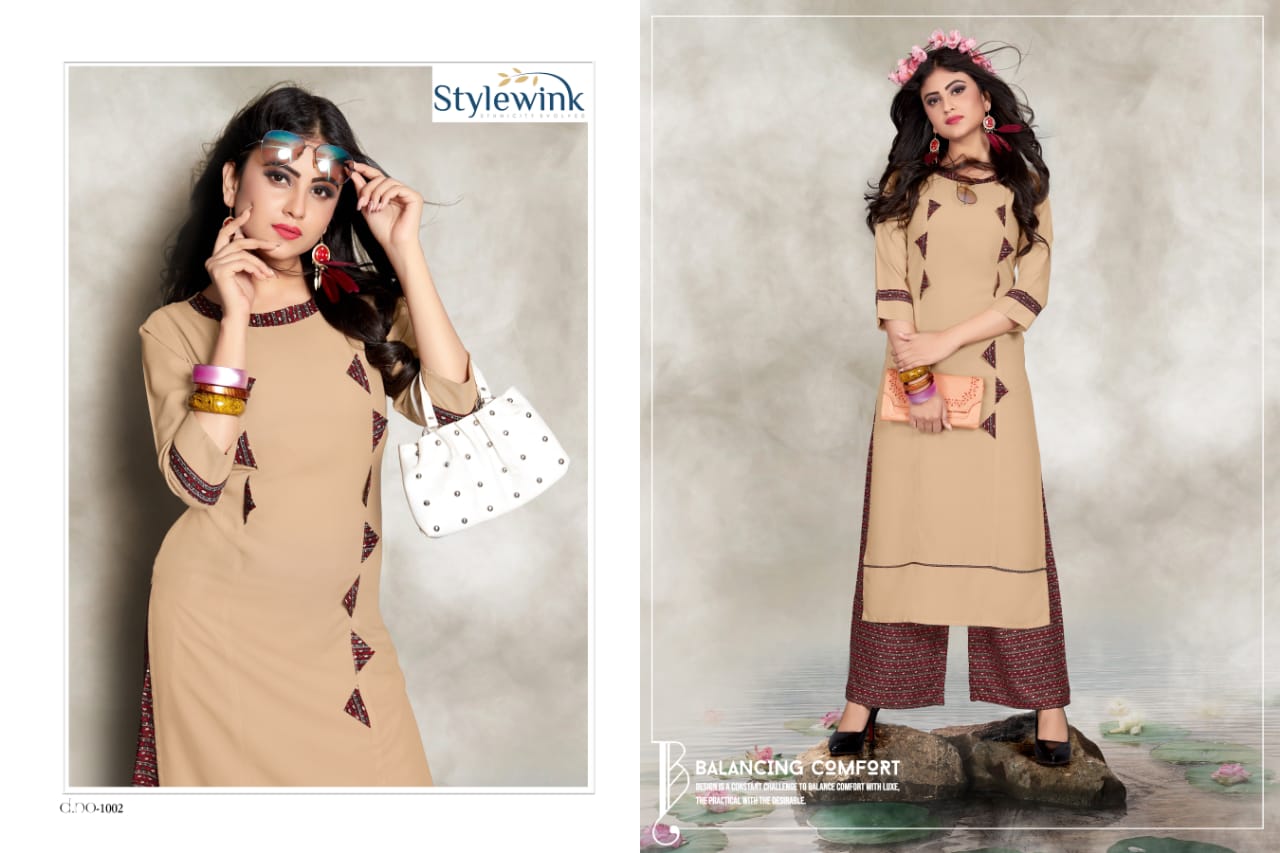 Hazel By  Stylewink Designer Kurtis With Plazzo Collection