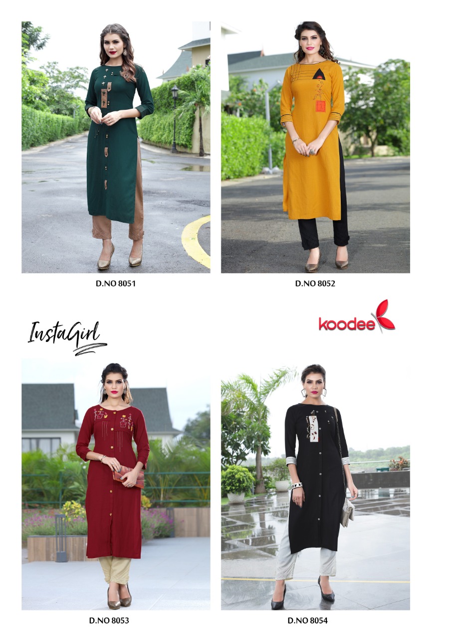 Instagirl By Koodee Designer Kurtis Catalogue